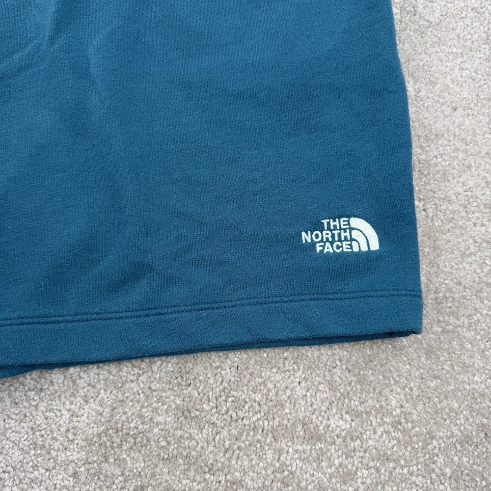 THE NORTH FACE Sweat Shorts Men's Medium Turquoise‎ Fleece Activewear Runner